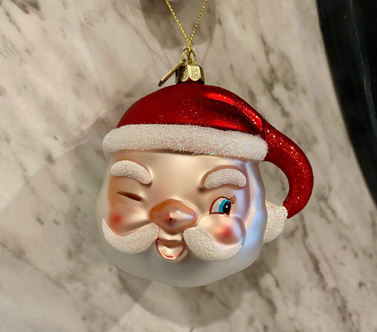 WInking Santa - Curated Home Decor