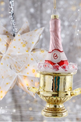 Champagne On Ice  Ornament - Curated Home Decor