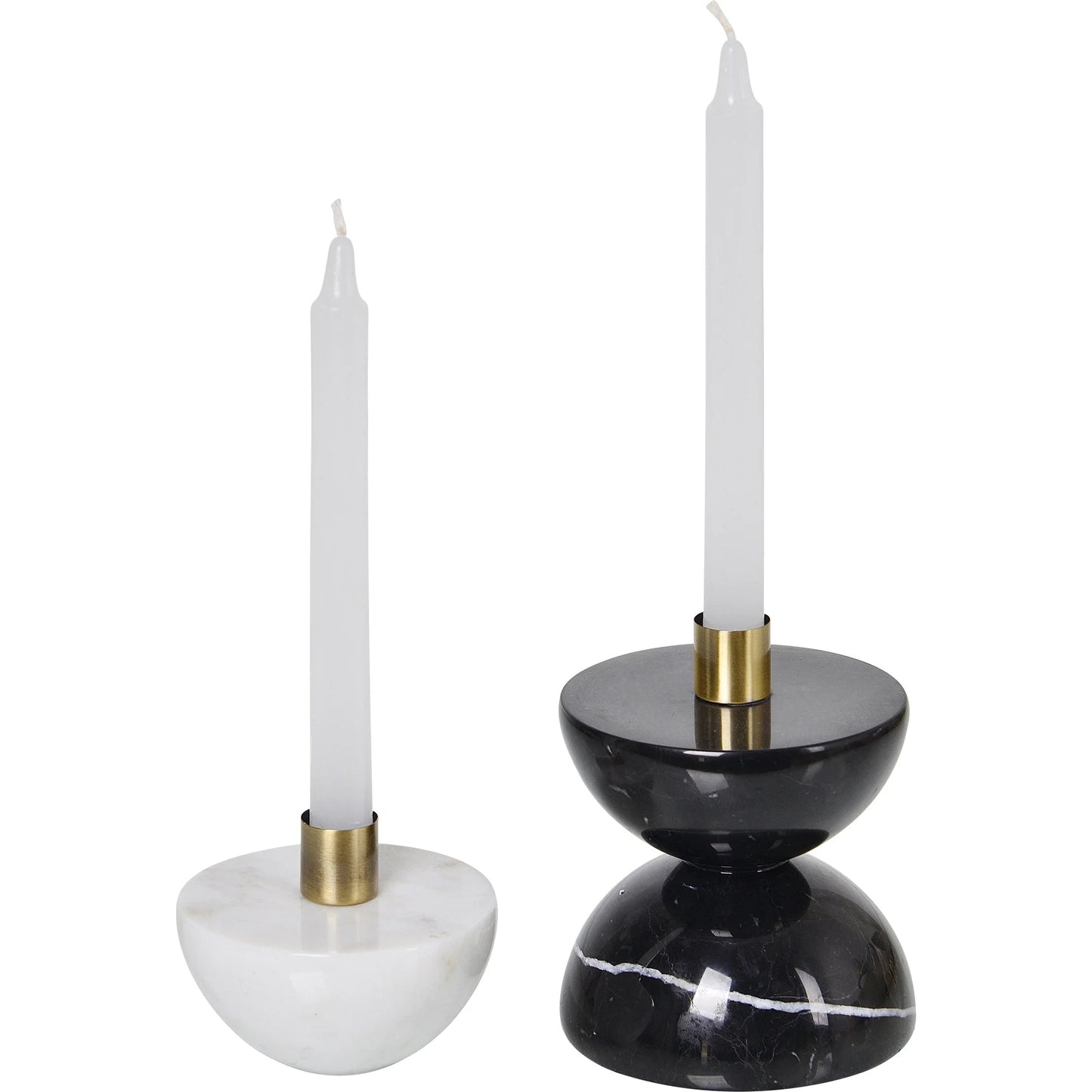 Flair Candle Holders - Set of 2 - Curated Home Decor