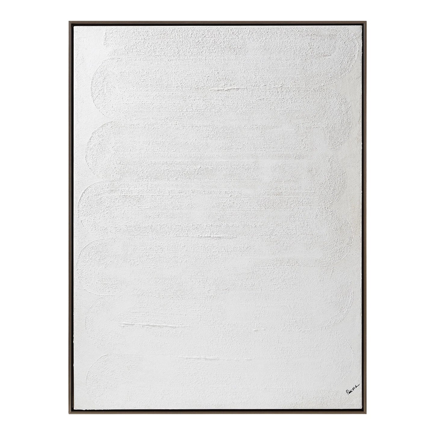 Artic White Textured Canvas Wall Art - Curated Home Decor