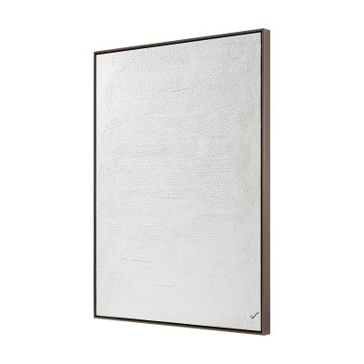 Artic White Textured Canvas Wall Art - Curated Home Decor