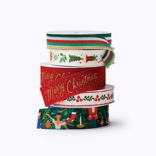 Rifle Paper Co. Holiday Ribbon Set - Curated Home Decor