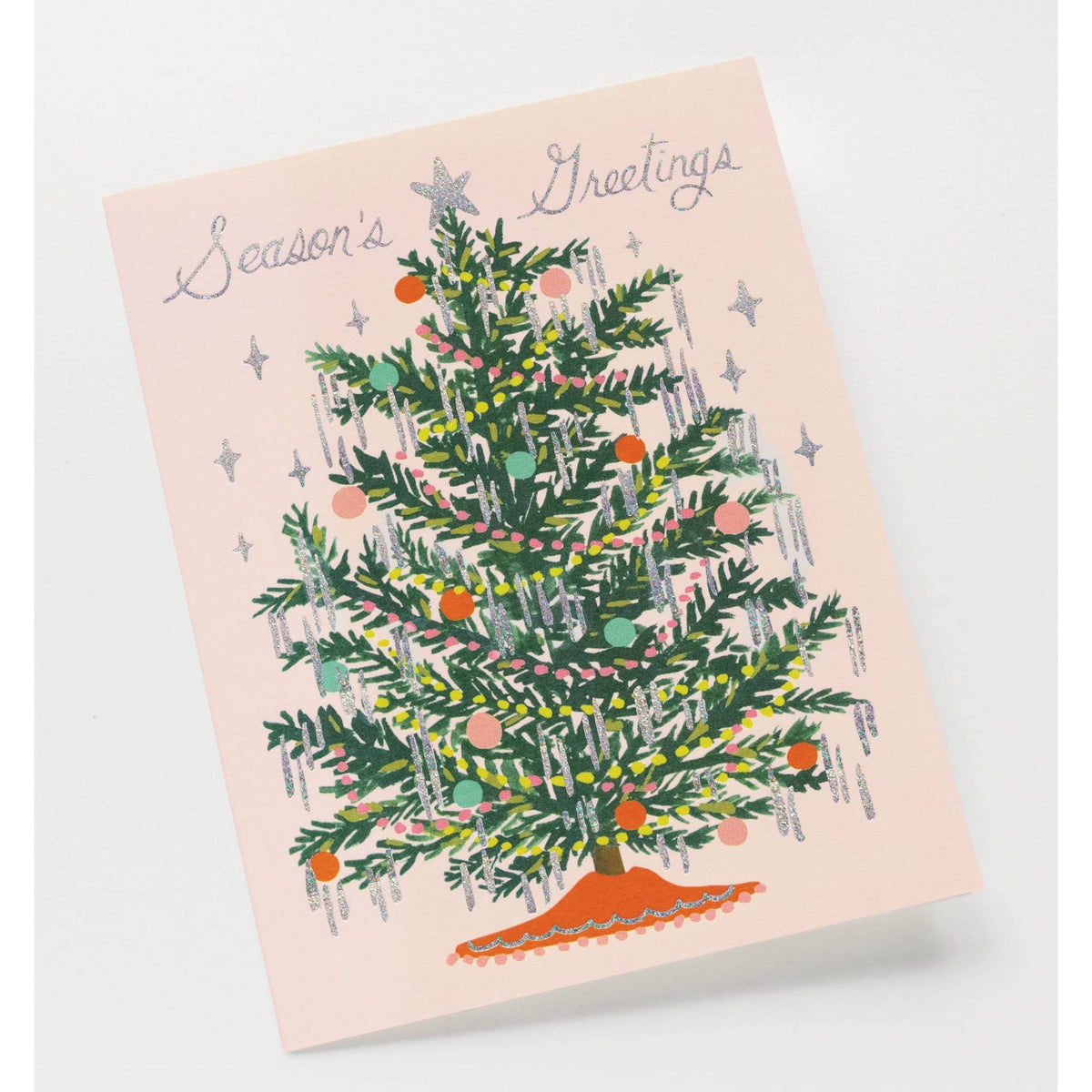 Boxed Set of Tinsel Tree Card - Curated Home Decor