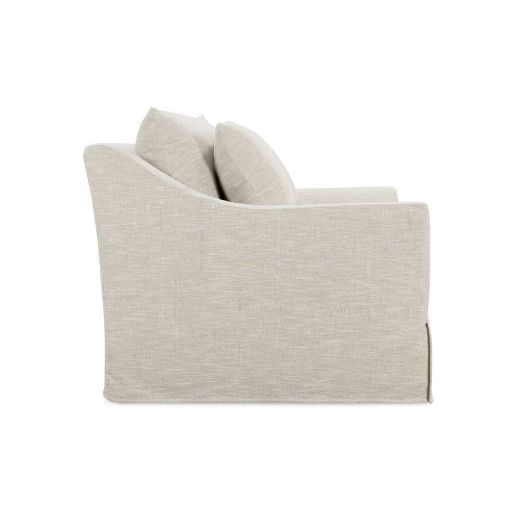 Natural Linen  98" Slip Sofa - Curated Home Decor