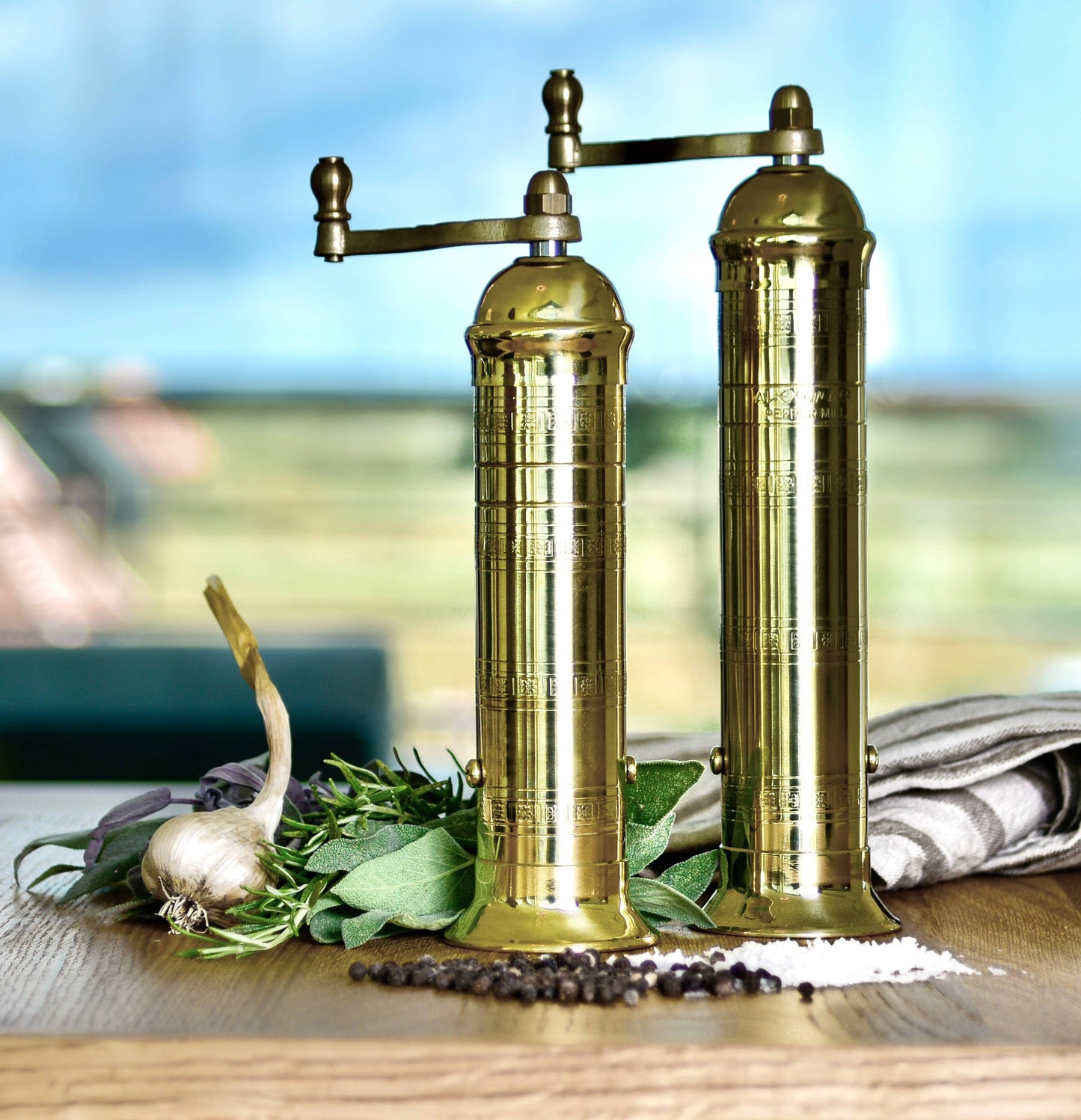 The original 'Brass Mill' - 9" pepper grinder - Curated Home Decor