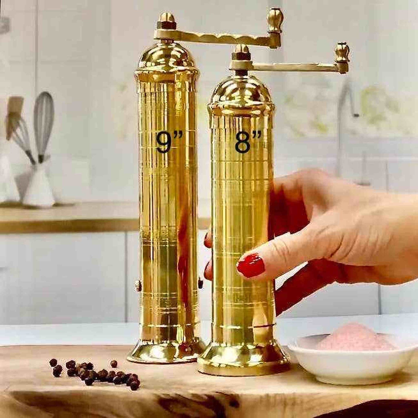 
                  
                    The original 'Brass Mill' - 9" pepper grinder - Curated Home Decor
                  
                