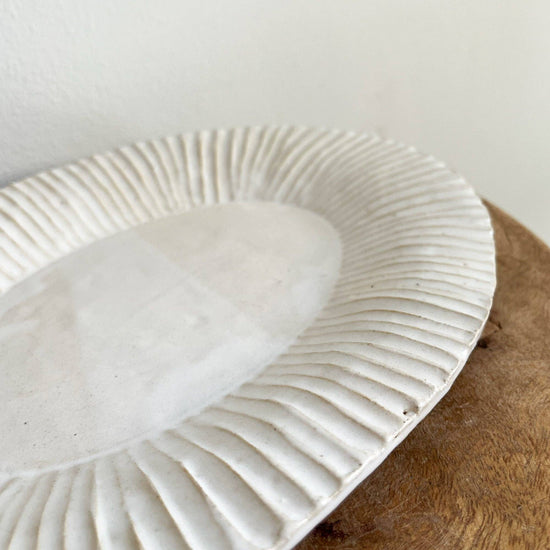 Ribbed Edge Platter - Curated Home Decor