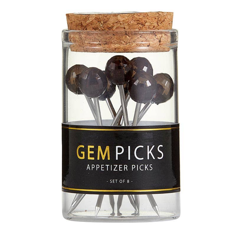 Appetizer Gem Picks - Black - Curated Home Decor