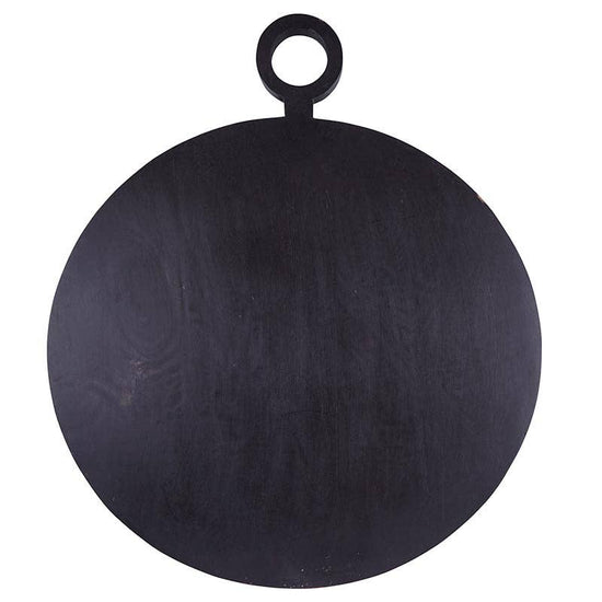 Large Black Mango Wood Board With Handle - Curated Home Decor