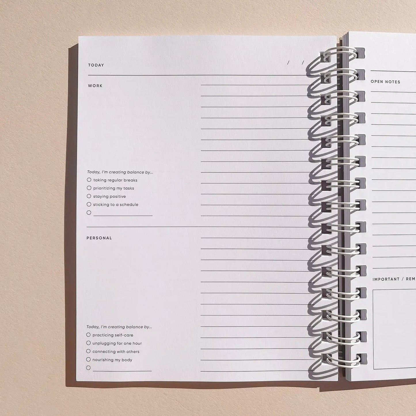 Oak Sun Balance Notebook - Curated Home Decor