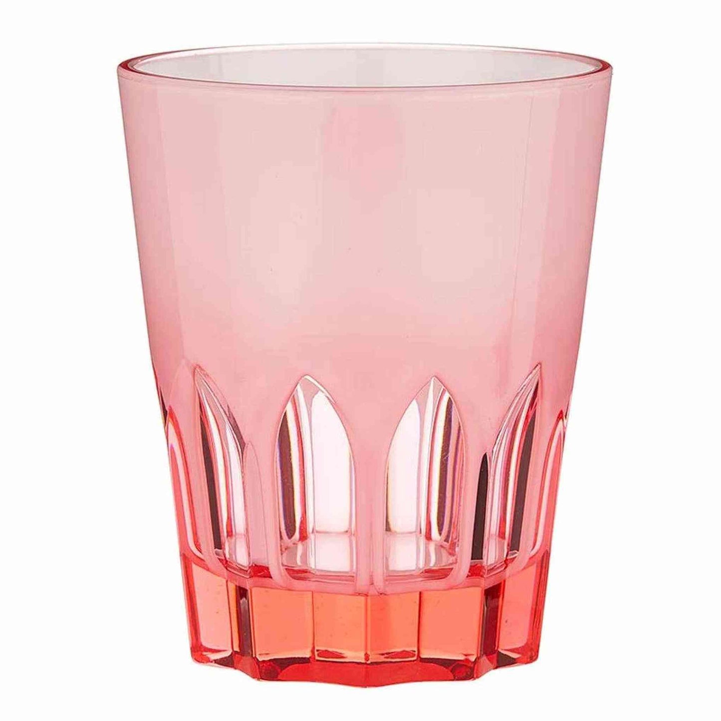 Pink double face acrylic tumbler 16oz durable stylish pink drinking cup
