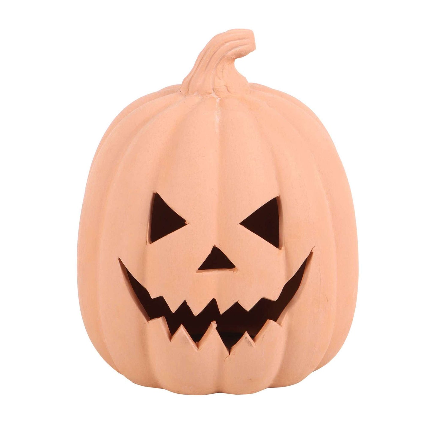 Small Terracotta Halloween Pumpkin Decoration - Curated Home Decor