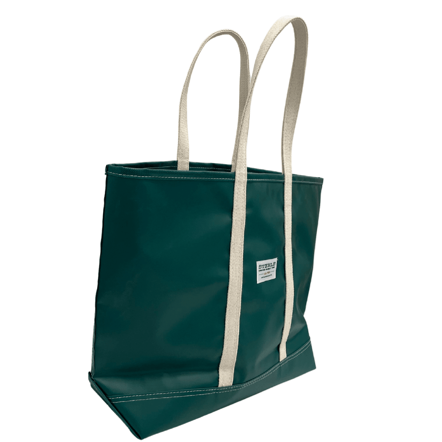 
                  
                    Steeletex Tote Forest Green Vinyl Canvas - Curated Home Decor
                  
                