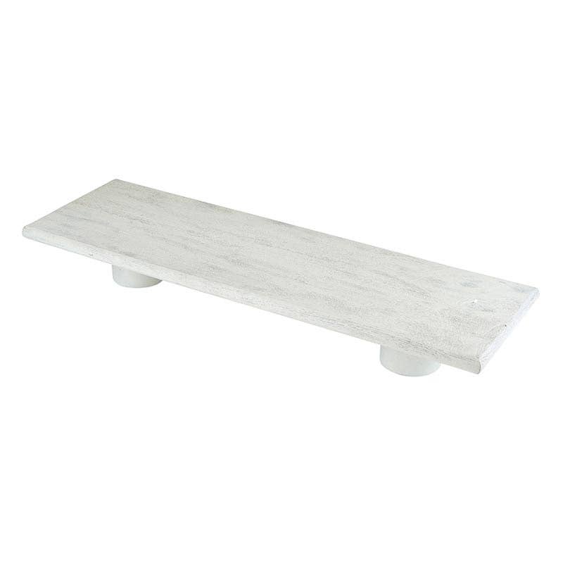 
                  
                    Mango Wood Plank Board with Feet, Stone Finish - Curated Home Decor
                  
                