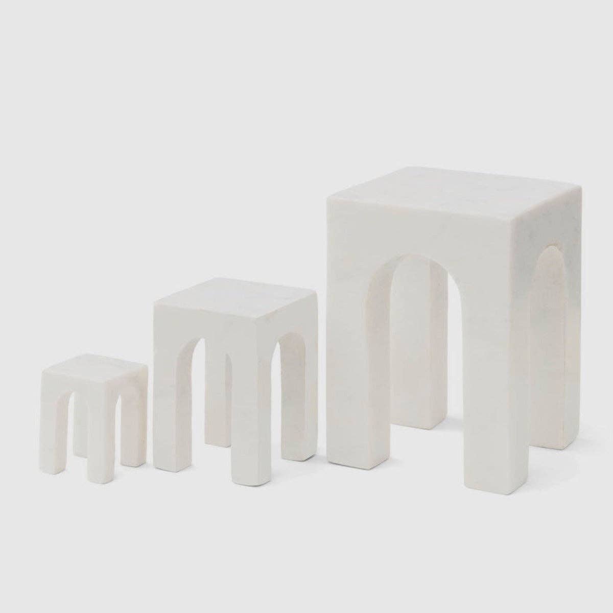 Arkis White Marble by Gejst - Curated Home Decor