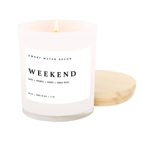 Weekend 11 oz Soy Candle - Curated Home Decor