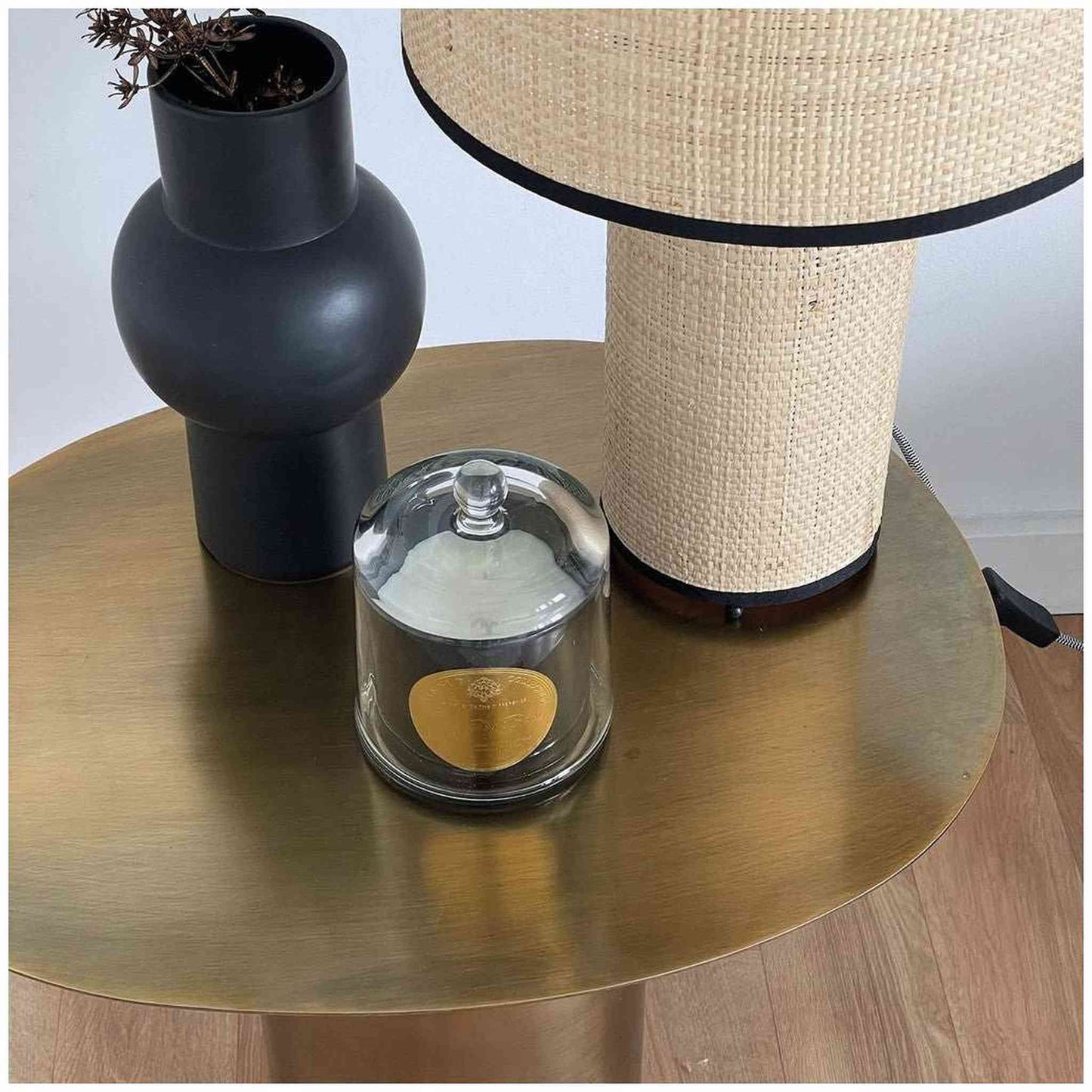 
                  
                    Modern Antique Gold Metal End Table - Curated Home Decor
                  
                