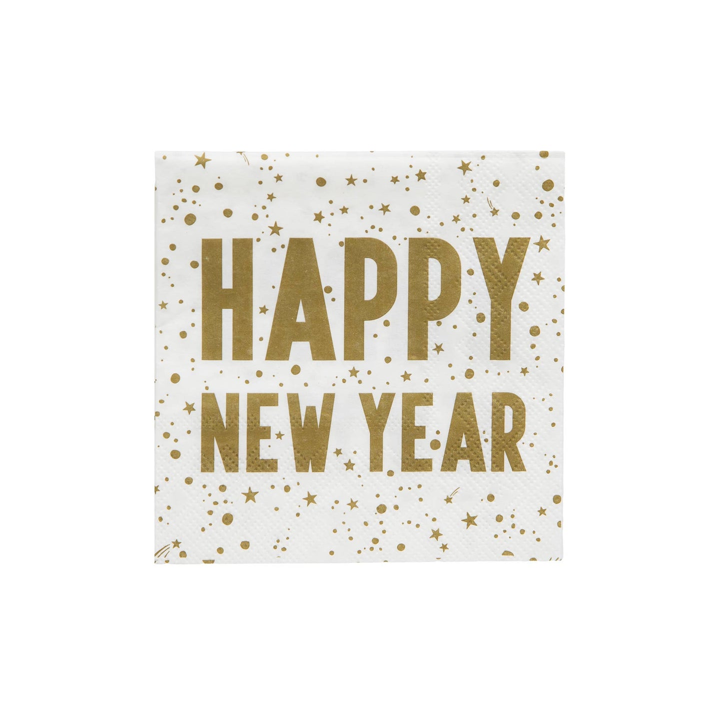 Gold Happy New Year Napkins - 20 Pack - Curated Home Decor