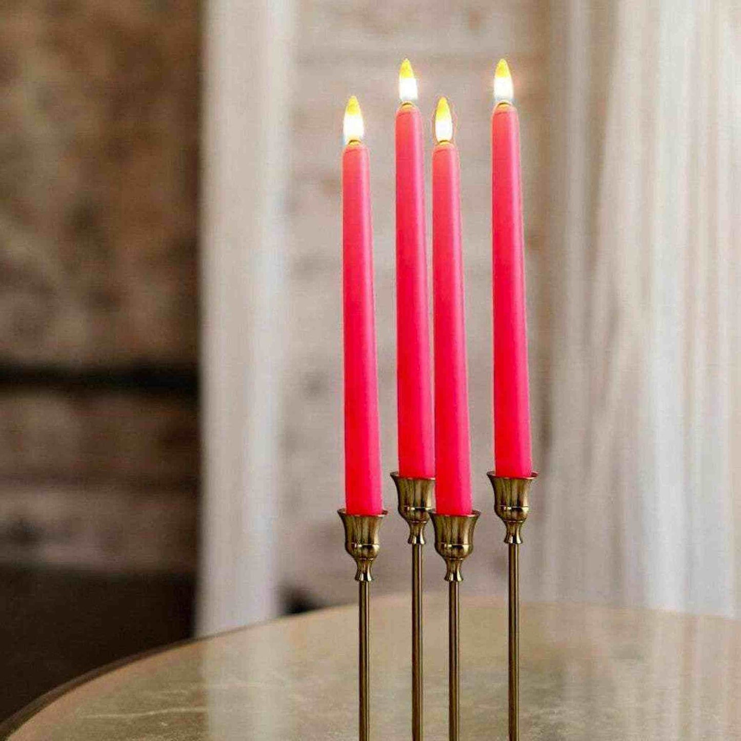 
                  
                    LED Flameless Taper Candles, Set of 4 - Curated Home Decor
                  
                