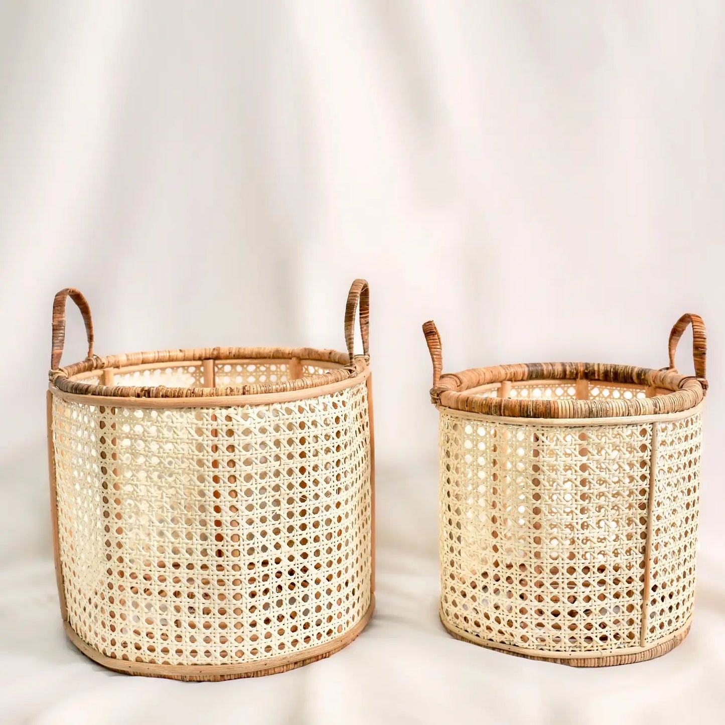 Cane + Bamboo Basket - Curated Home Decor