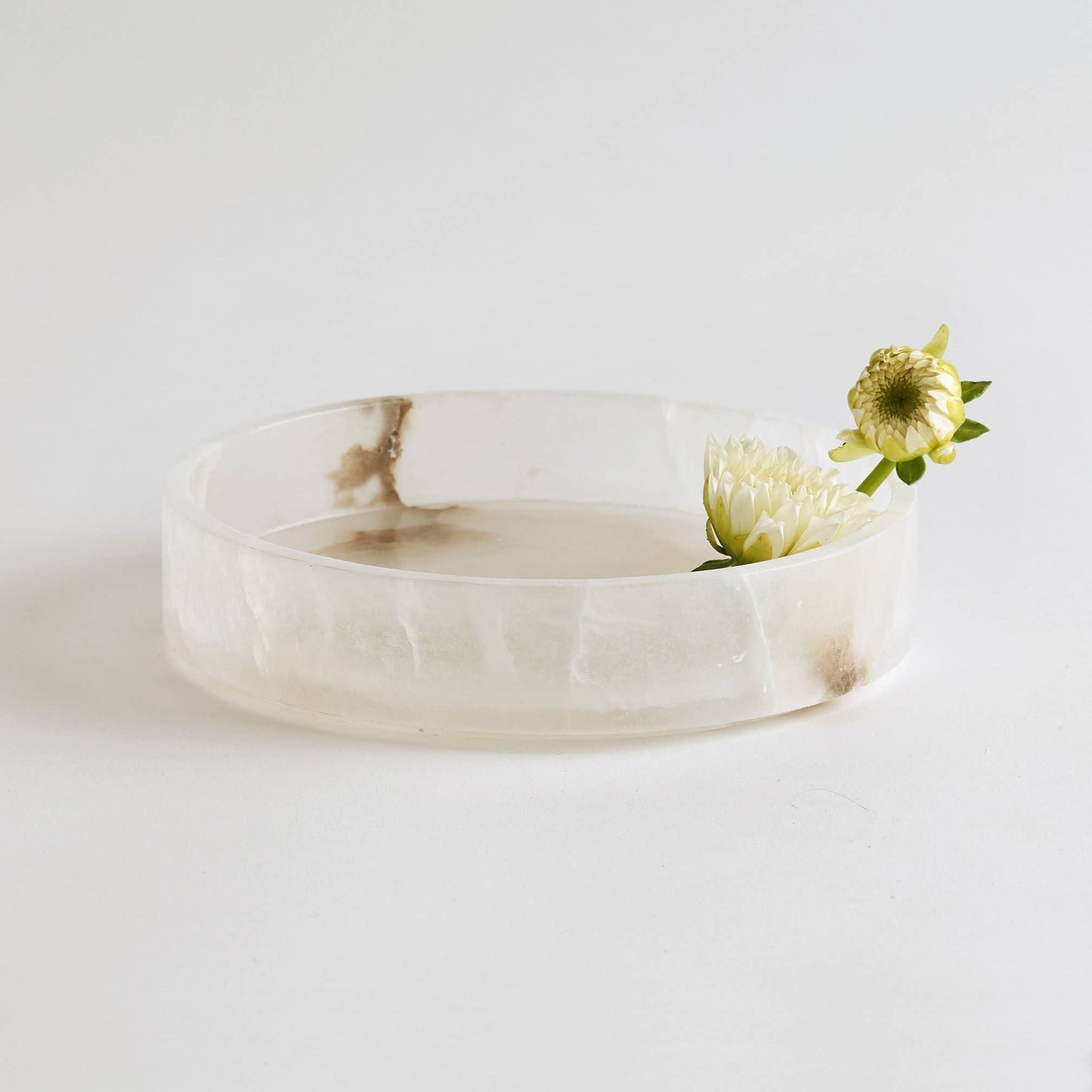 Alabaster Vanity Round Tray - Curated Home Decor