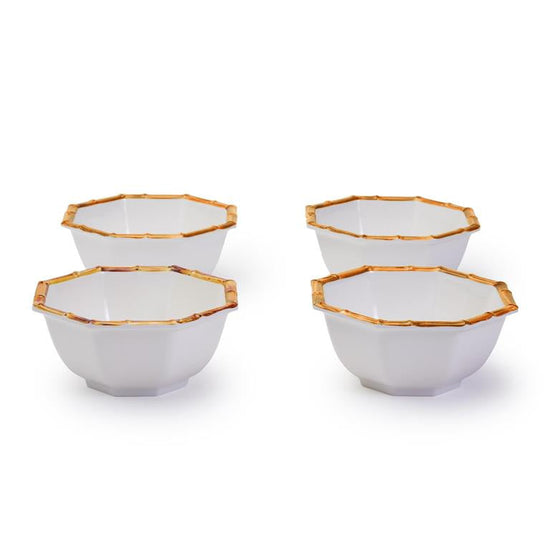 Bamboo Melamine Bowl Set/4 - Curated Home Decor