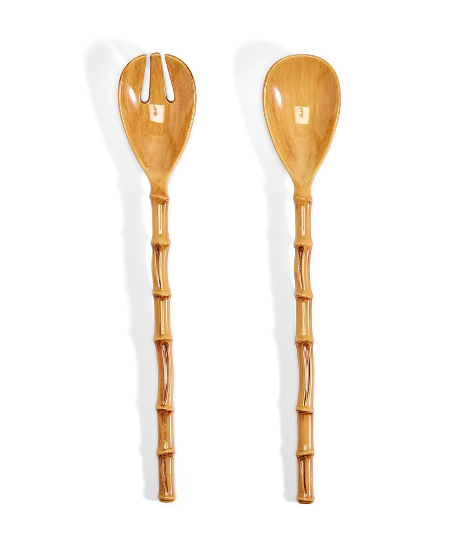 Bamboo Salad Servers Set of 2 - Curated Home Decor