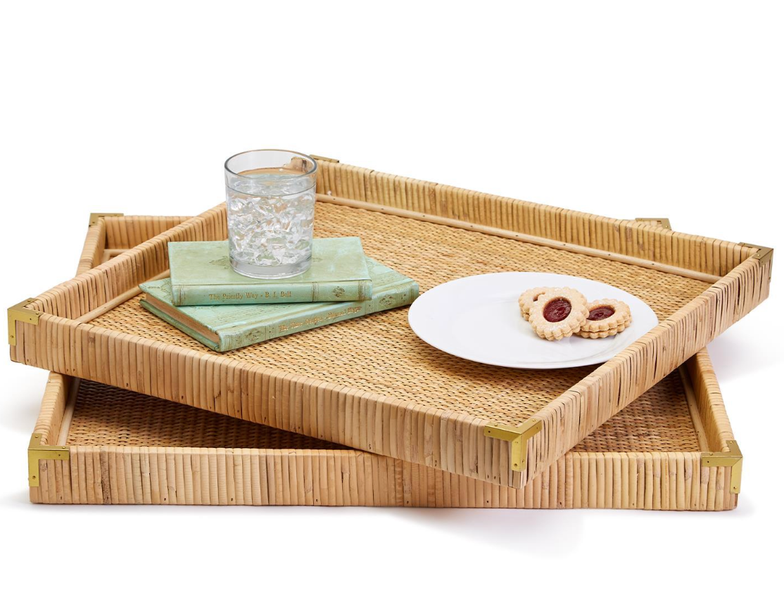 Rattan Square Tray - Curated Home Decor