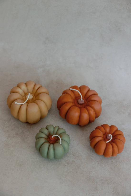 Fall Pumpkin Large: Terracotta Candle/ Apples and Maple Bourbon - Curated Home Decor