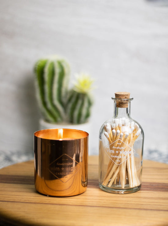 Apothecary Bottled Matches - Curated Home Decor