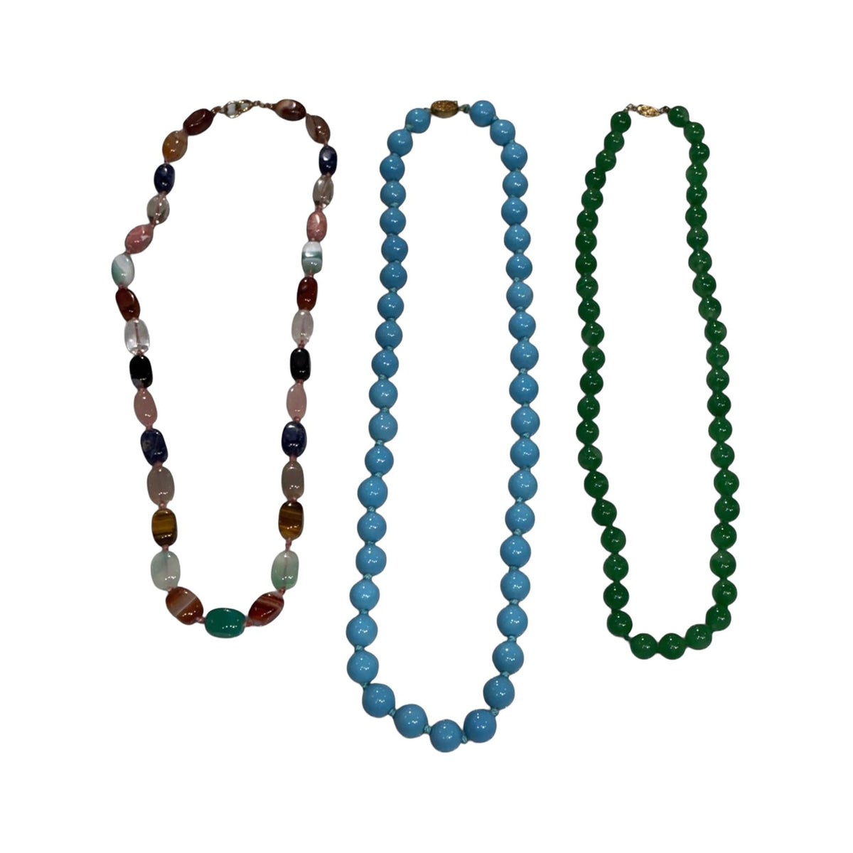 Vintage Bead Necklaces — Three Styles, Sold Separately - Curated Home Decor