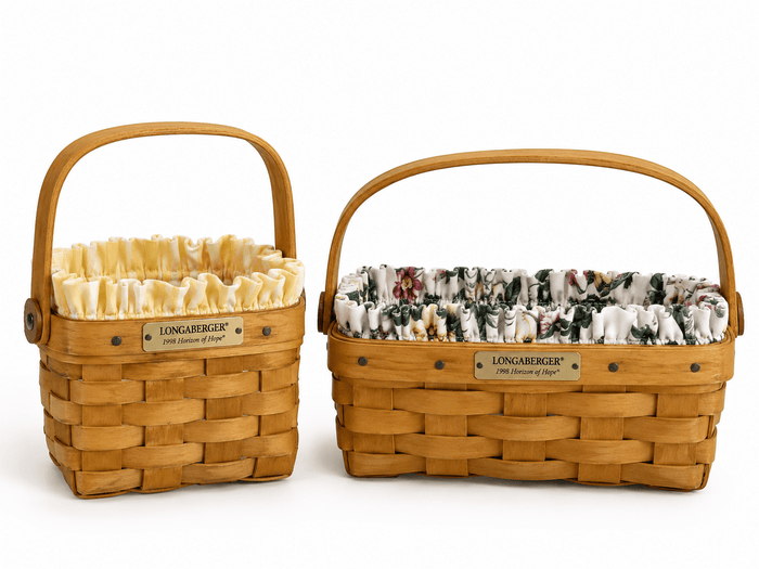 Vintage Longaberger Miniature Basket Set of 2