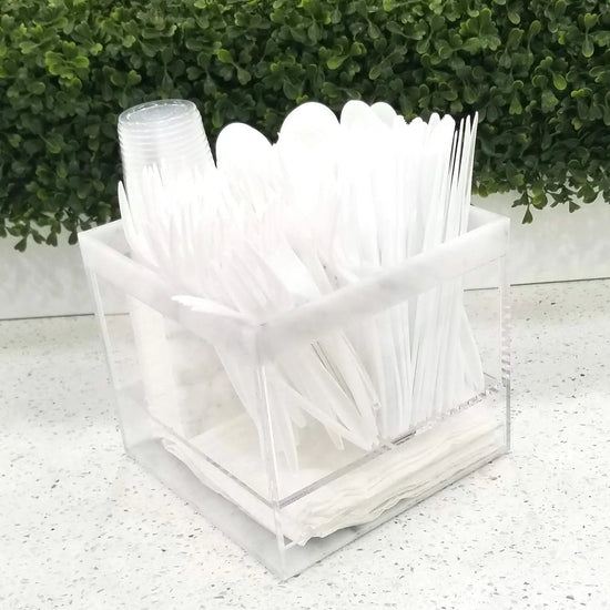 Marble Flatware Caddy - Curated Home Decor