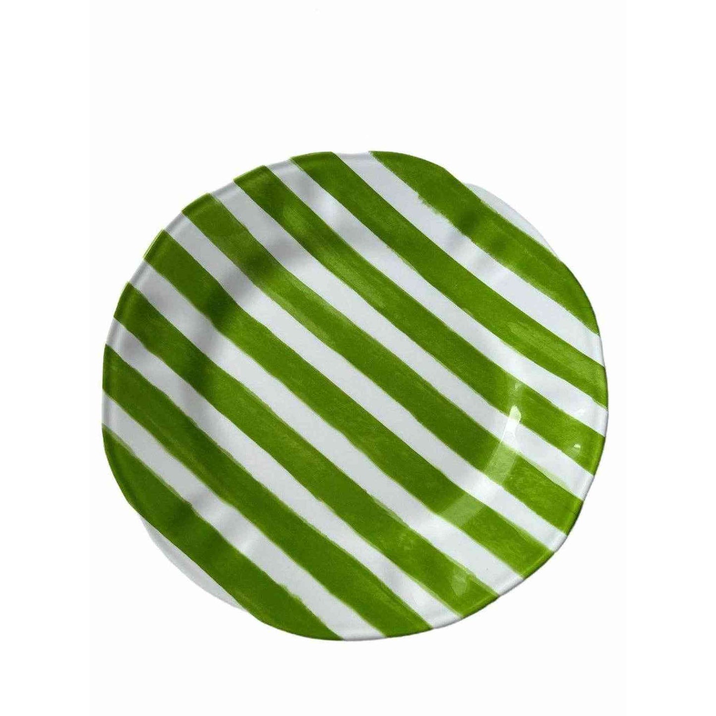
                  
                    Green and Pink Striped Melamine Dinner Plates Set of 4 - Curated Home Decor
                  
                