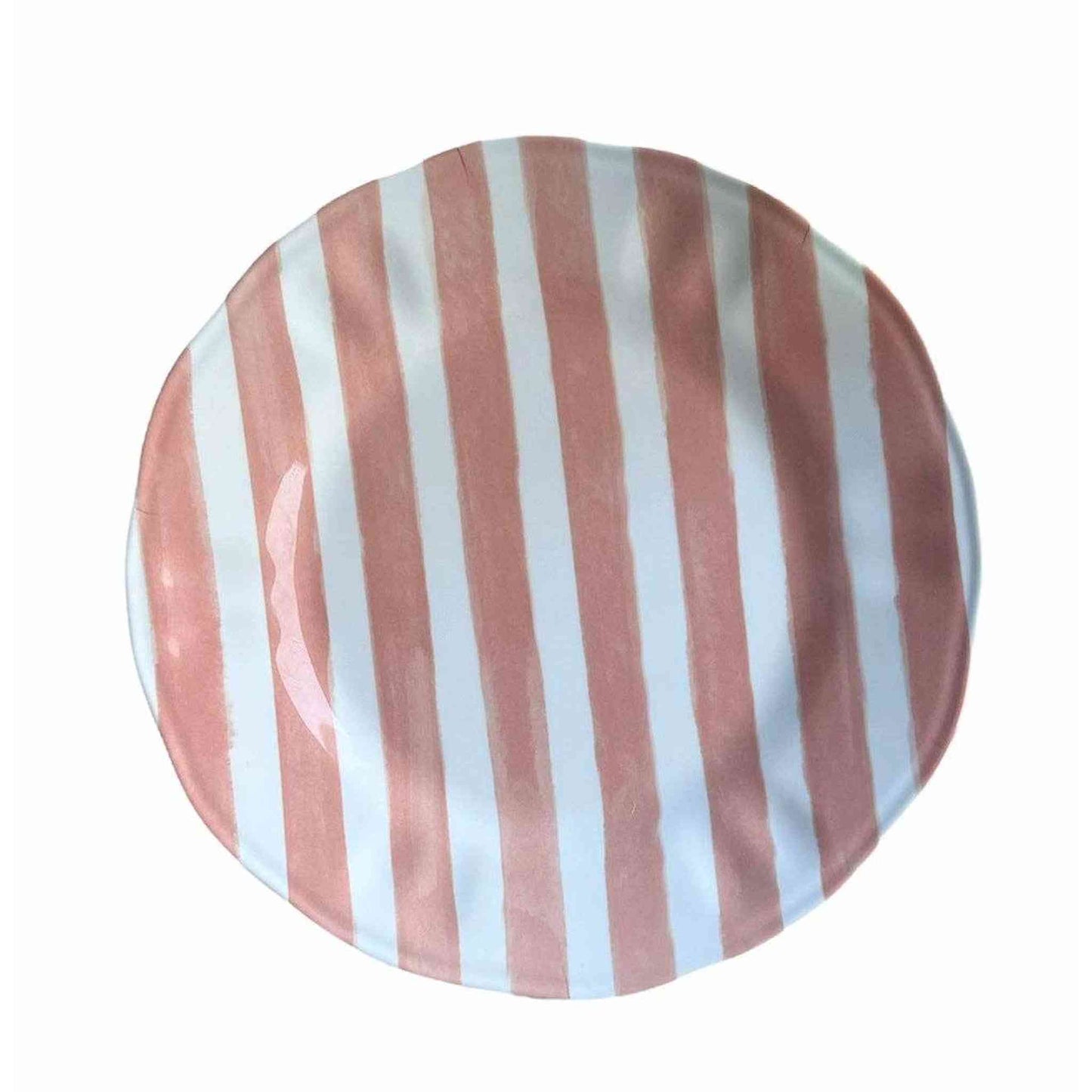 
                  
                    Green and Pink Striped Melamine Dinner Plates Set of 4 - Curated Home Decor
                  
                