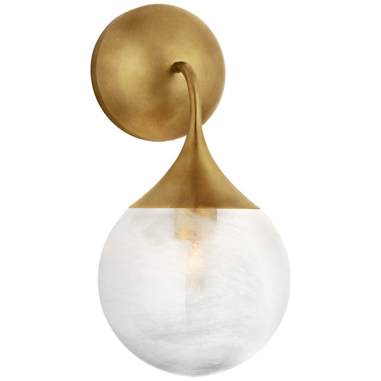 Visual Comfort Signature - ARN 2404HAB-WG - One Light Wall Sconce - Cristol - Hand-Rubbed Antique Brass