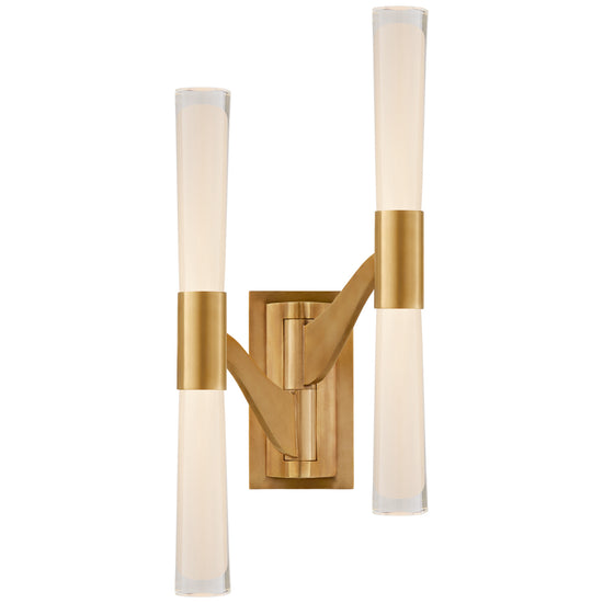 Load image into Gallery viewer, Visual Comfort Signature - ARN 2471HAB-CG - LED Wall Sconce - Brenta - Hand-Rubbed Antique Brass
