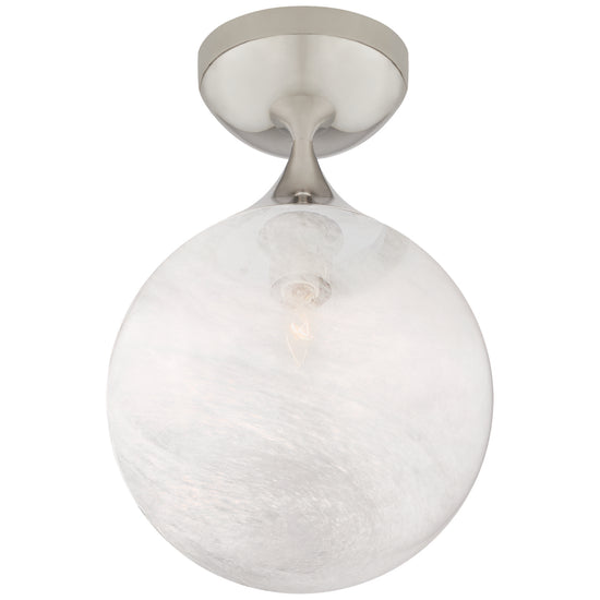 Load image into Gallery viewer, Visual Comfort Signature - ARN 4400PN-WG - One Light Flush Mount - Cristol - Polished Nickel

