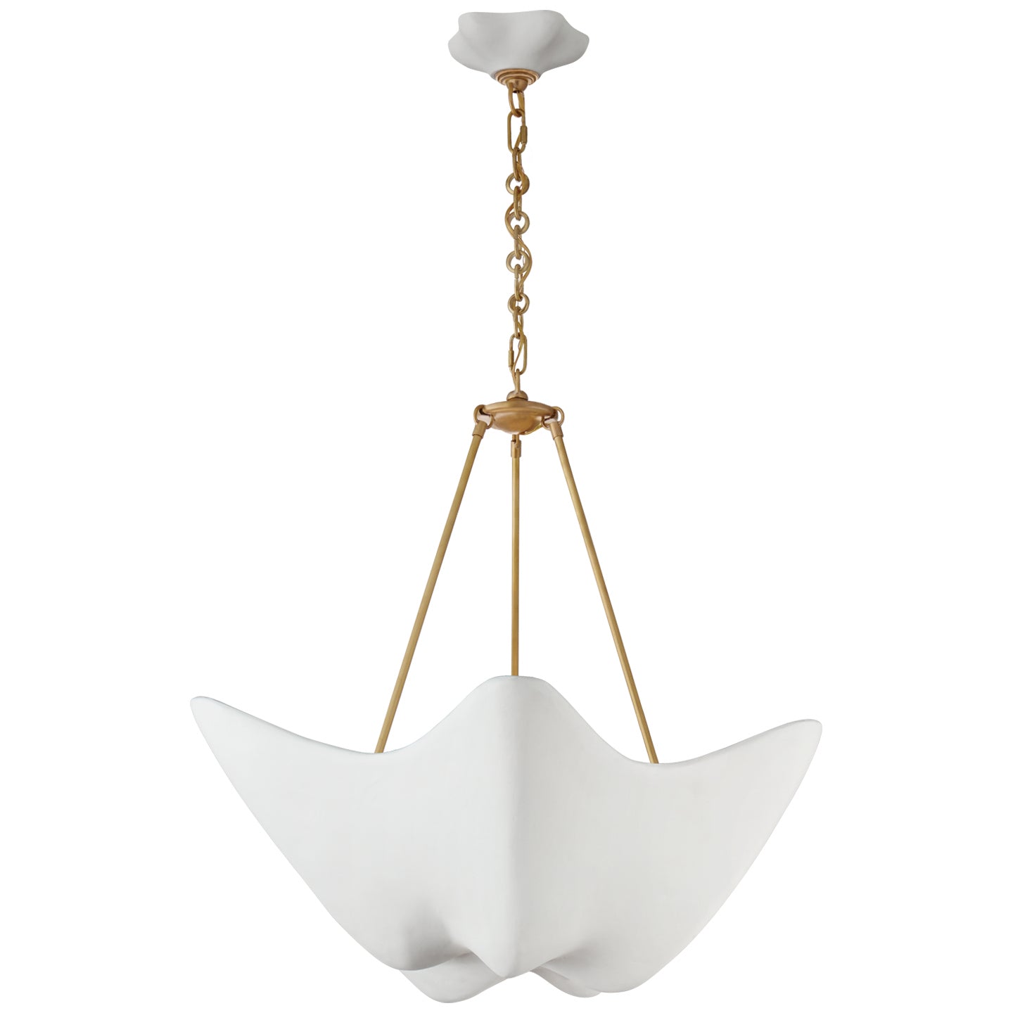 Visual Comfort Signature - ARN 5428HAB-PW - Five Light Chandelier - Cosima - Hand-Rubbed Antique Brass