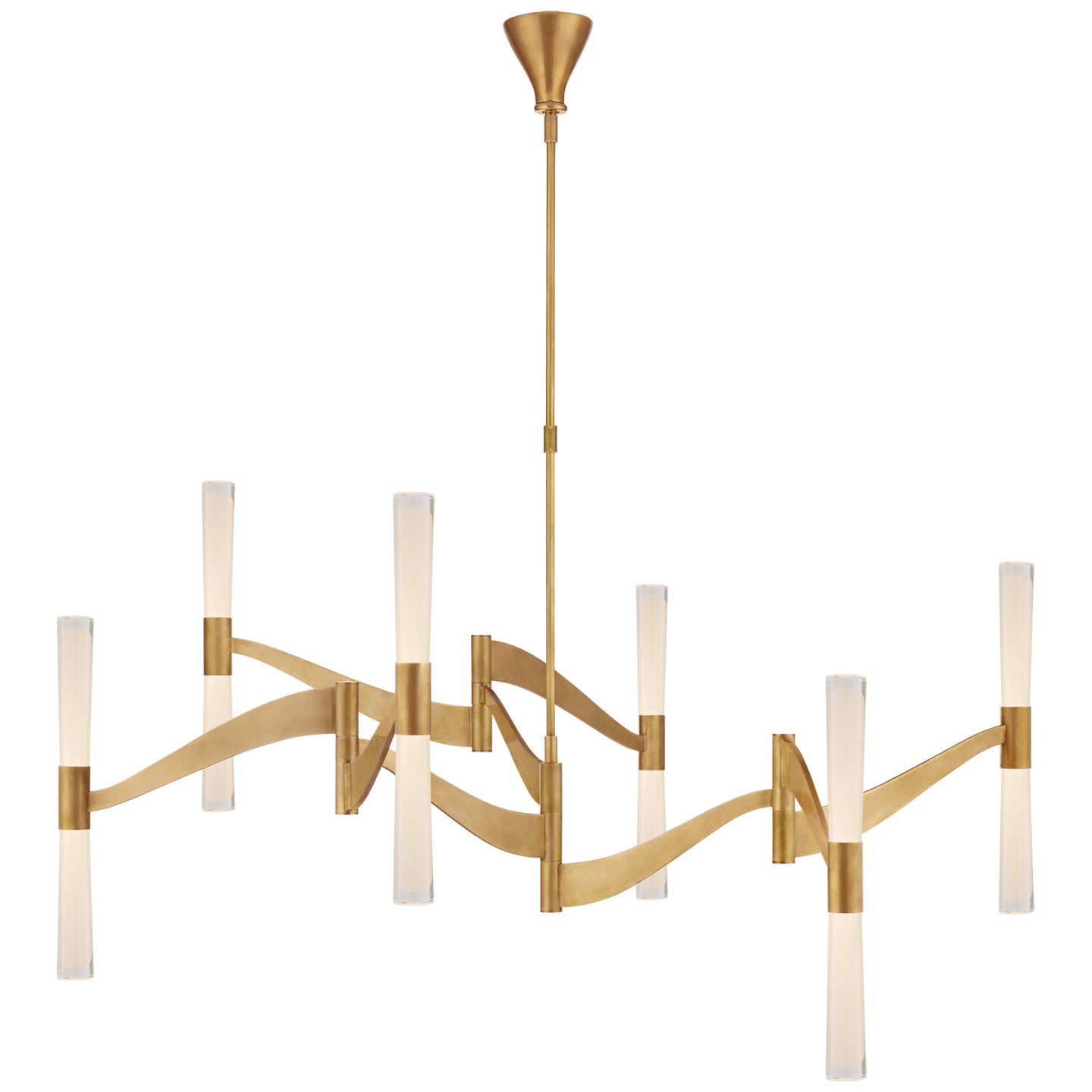 Visual Comfort Signature - ARN 5472HAB-CG - LED Chandelier - Brenta - Hand-Rubbed Antique Brass