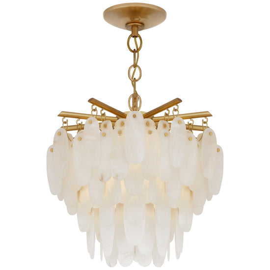 Load image into Gallery viewer, Visual Comfort Signature - CHC 4911AB-ALB - LED Semi-Flush Mount - Cora - Antique-Burnished Brass
