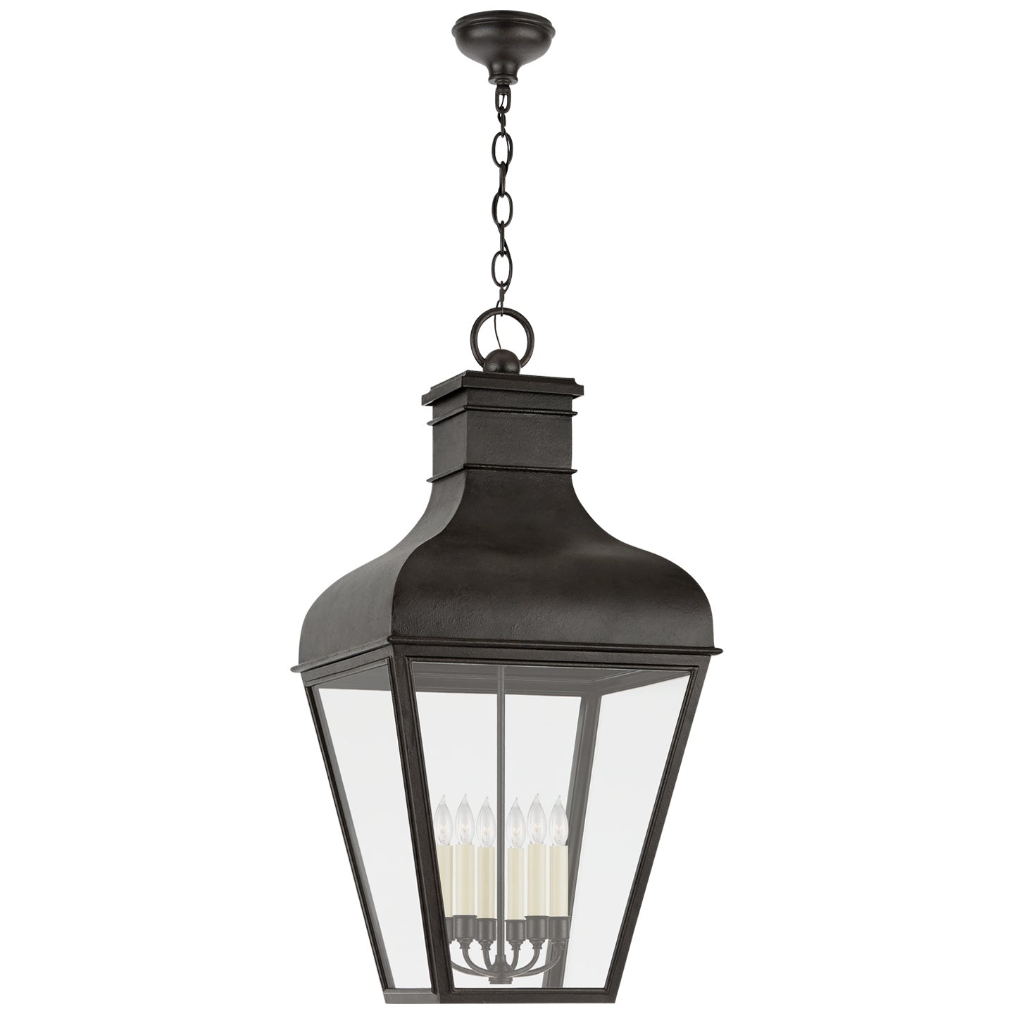 Visual Comfort Signature - CHO 5163FR-CG - Six Light Hanging Lantern - Fremont - French Rust