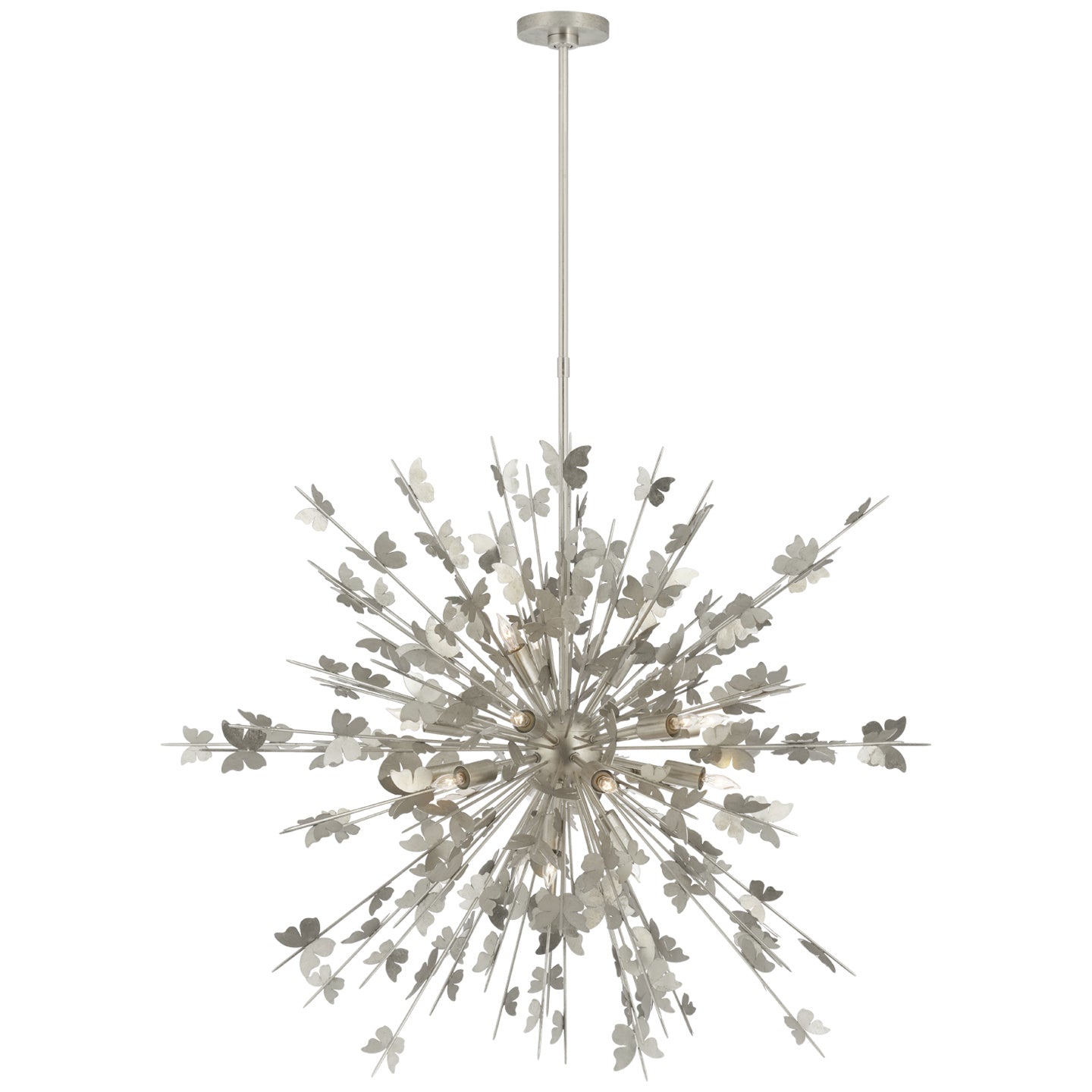 Load image into Gallery viewer, Visual Comfort Signature - JN 5502BSL - 18 Light Chandelier - Farfalle - Burnished Silver Leaf
