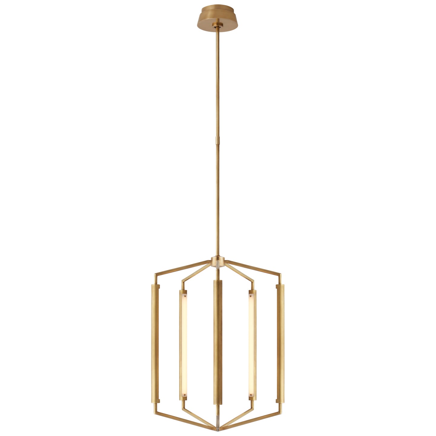 Load image into Gallery viewer, Visual Comfort Signature - KW 5703AB - LED Lantern - Appareil - Antique-Burnished Brass
