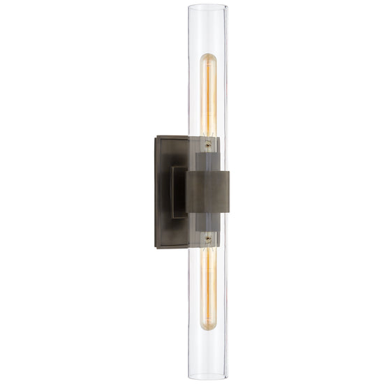 Load image into Gallery viewer, Visual Comfort Signature - S 2164BZ-CG - Two Light Wall Sconce - Presidio - Bronze
