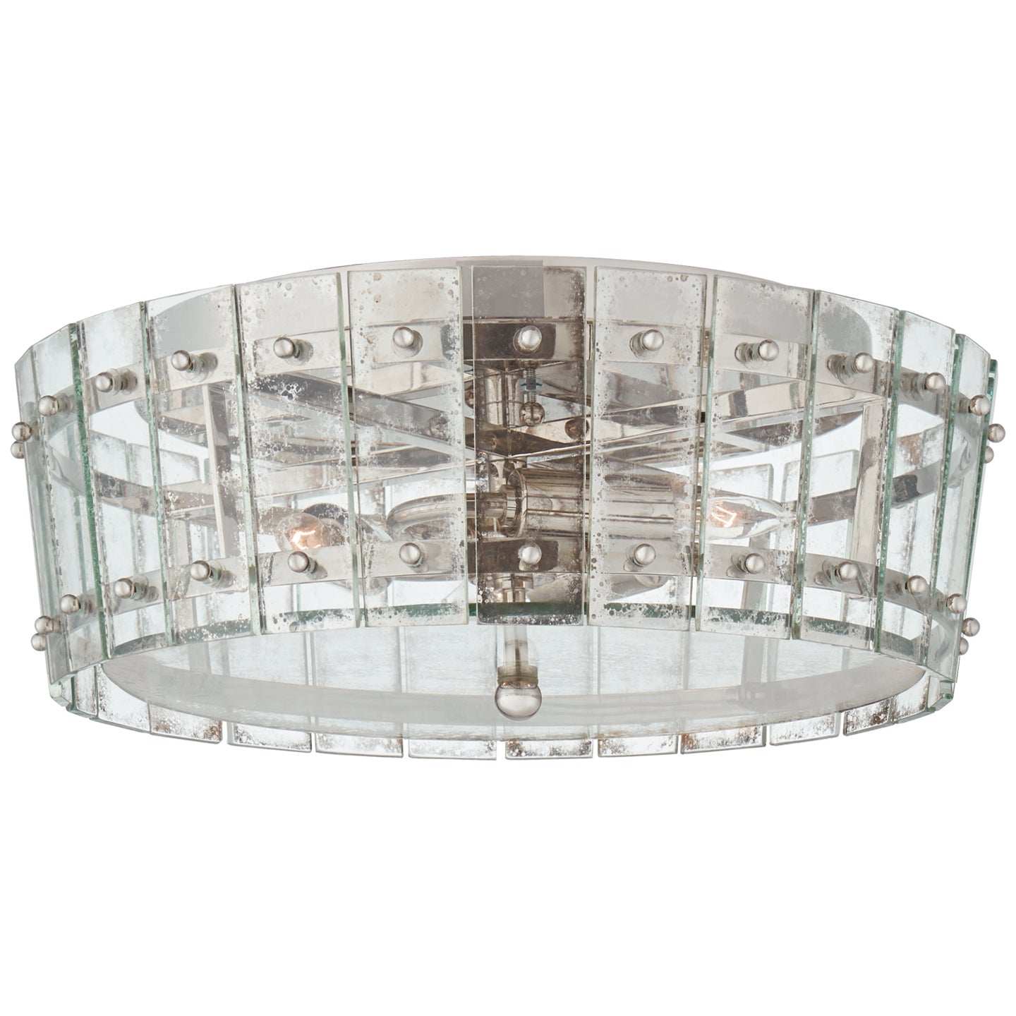 Load image into Gallery viewer, Visual Comfort Signature - S 4651PN-AM - Three Light Flush Mount - Cadence - Polished Nickel
