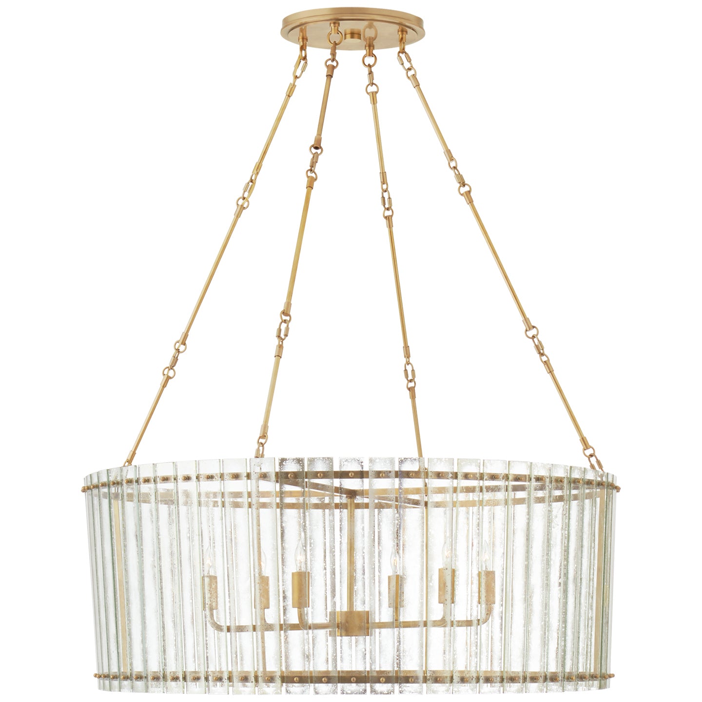 Visual Comfort Signature - S 5670HAB-AM - Six Light Chandelier - Cadence - Hand-Rubbed Antique Brass