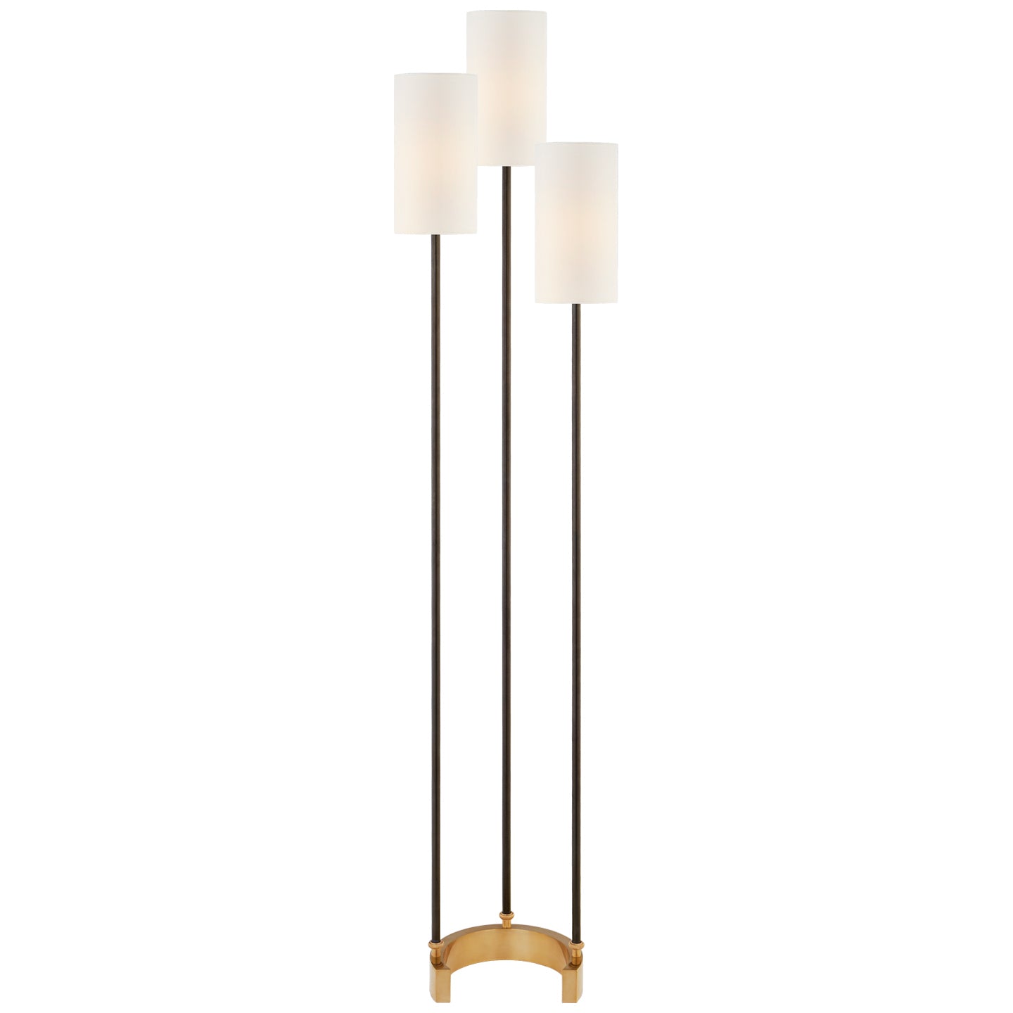Load image into Gallery viewer, Visual Comfort Signature - SK 1550BZ/HAB-L - Three Light Floor Lamp - Aimee - Bronze and Hand-Rubbed Antique Brass
