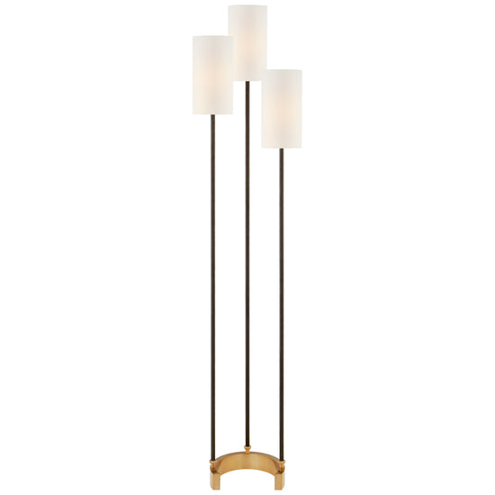 Load image into Gallery viewer, Visual Comfort Signature - SK 1550BZ/HAB-L - Three Light Floor Lamp - Aimee - Bronze and Hand-Rubbed Antique Brass

