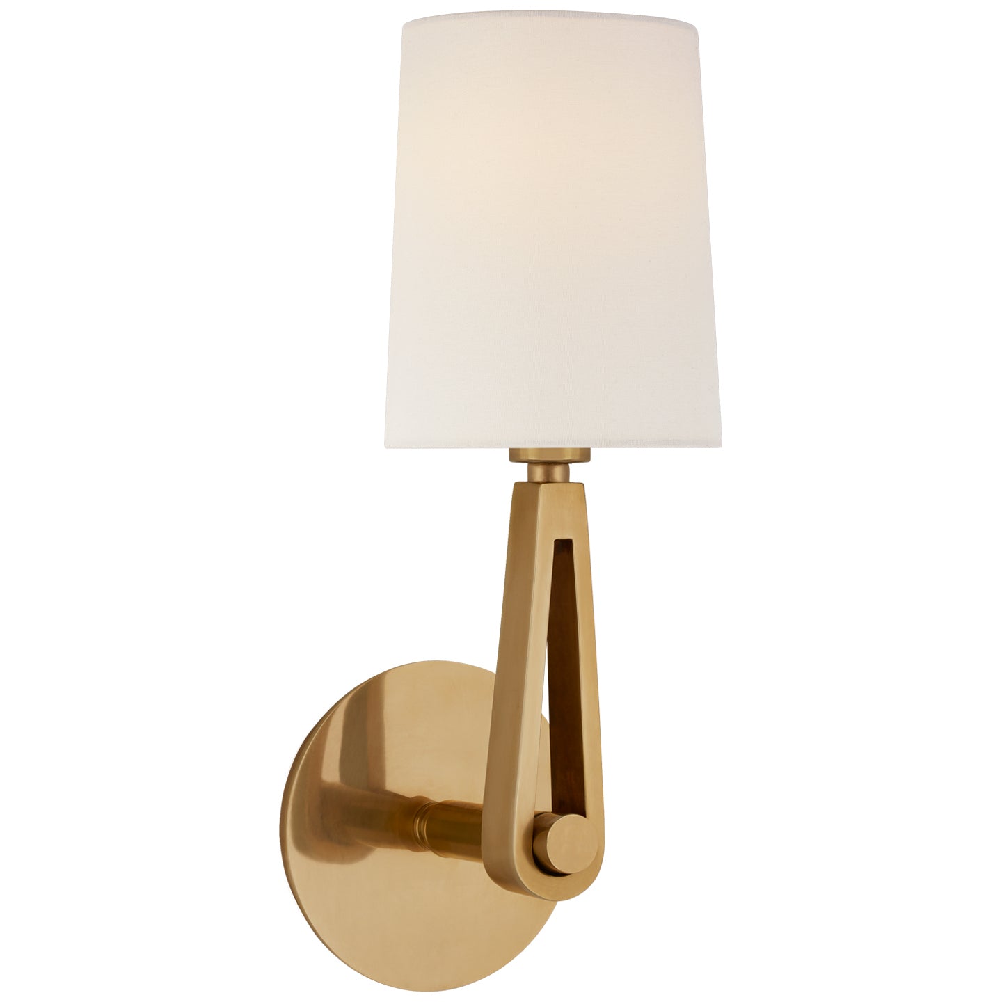 Visual Comfort Signature - TOB 2510HAB-L - One Light Wall Sconce - Alpha - Hand-Rubbed Antique Brass